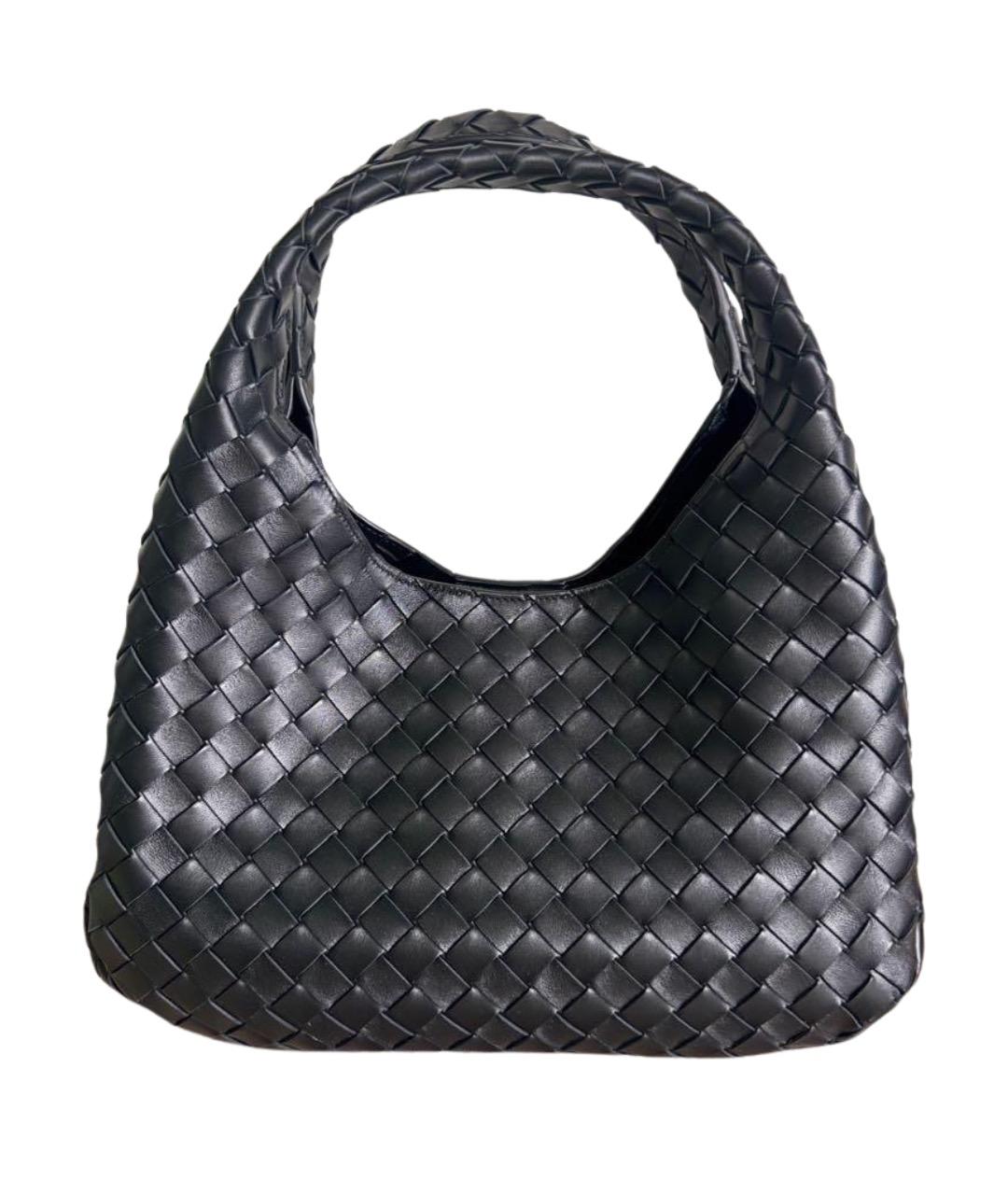 BOTTEGA VENETA Черная кожаная сумка тоут, фото 1