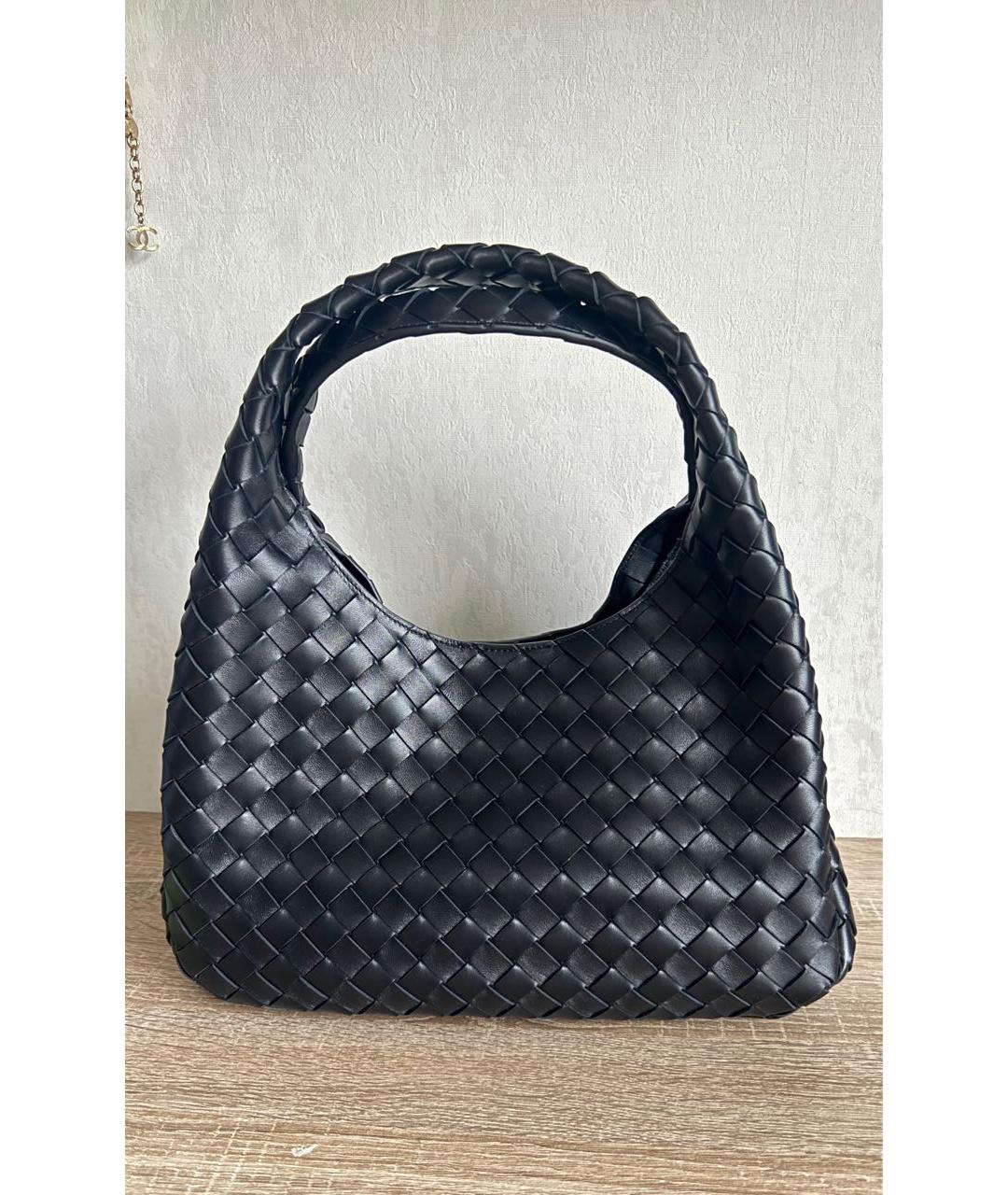 BOTTEGA VENETA Черная кожаная сумка тоут, фото 2