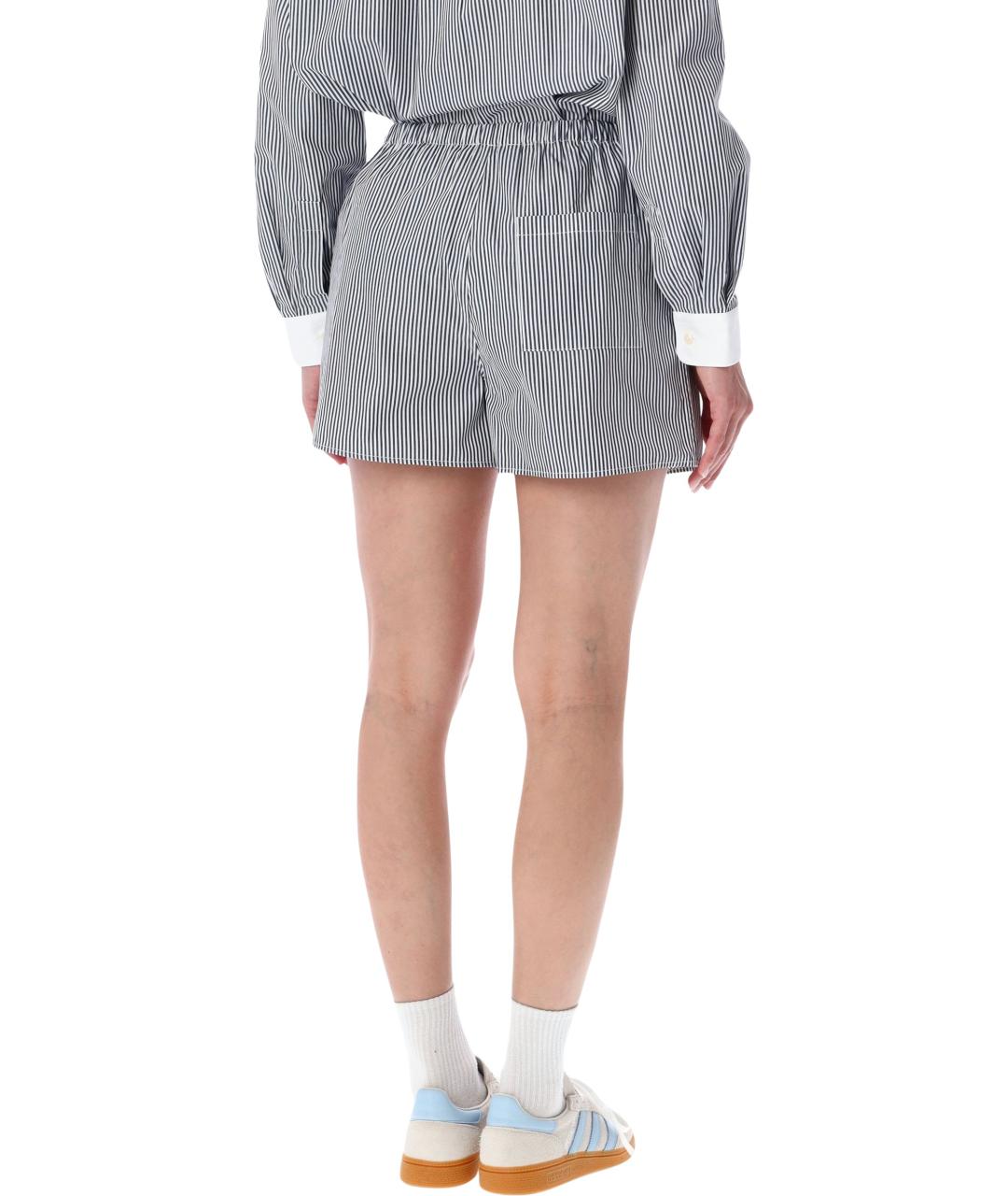 SPORTY AND RICH Серые хлопковые шорты, фото 2