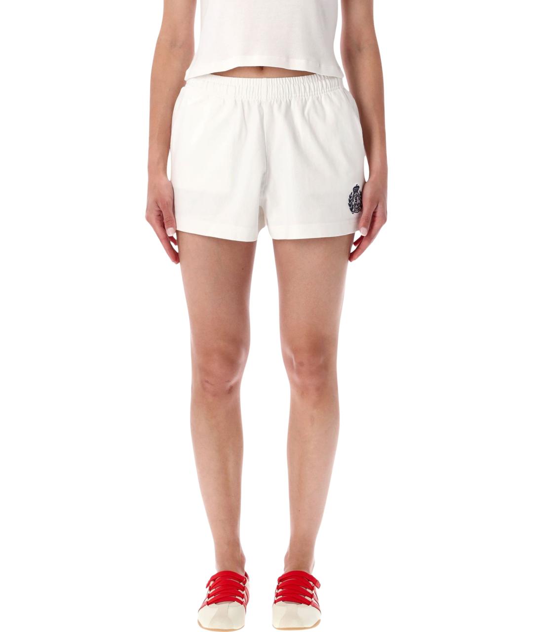 SPORTY AND RICH Белые хлопковые шорты, фото 1