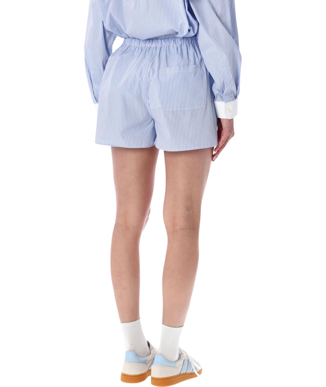 SPORTY AND RICH Голубые хлопковые шорты, фото 2