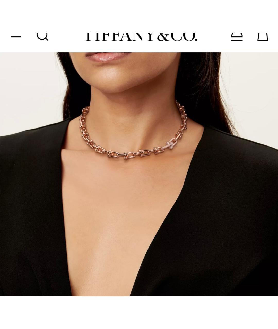 TIFFANY&CO Розовое колье из розового золота, фото 2