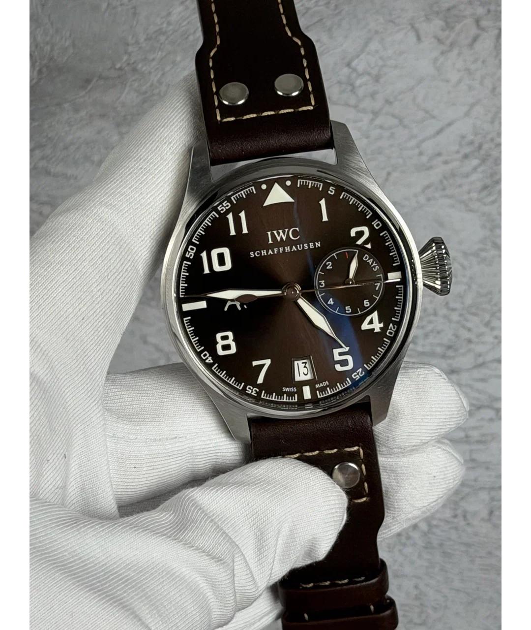 IWC Schaffhausen Коричневые металлические часы, фото 2