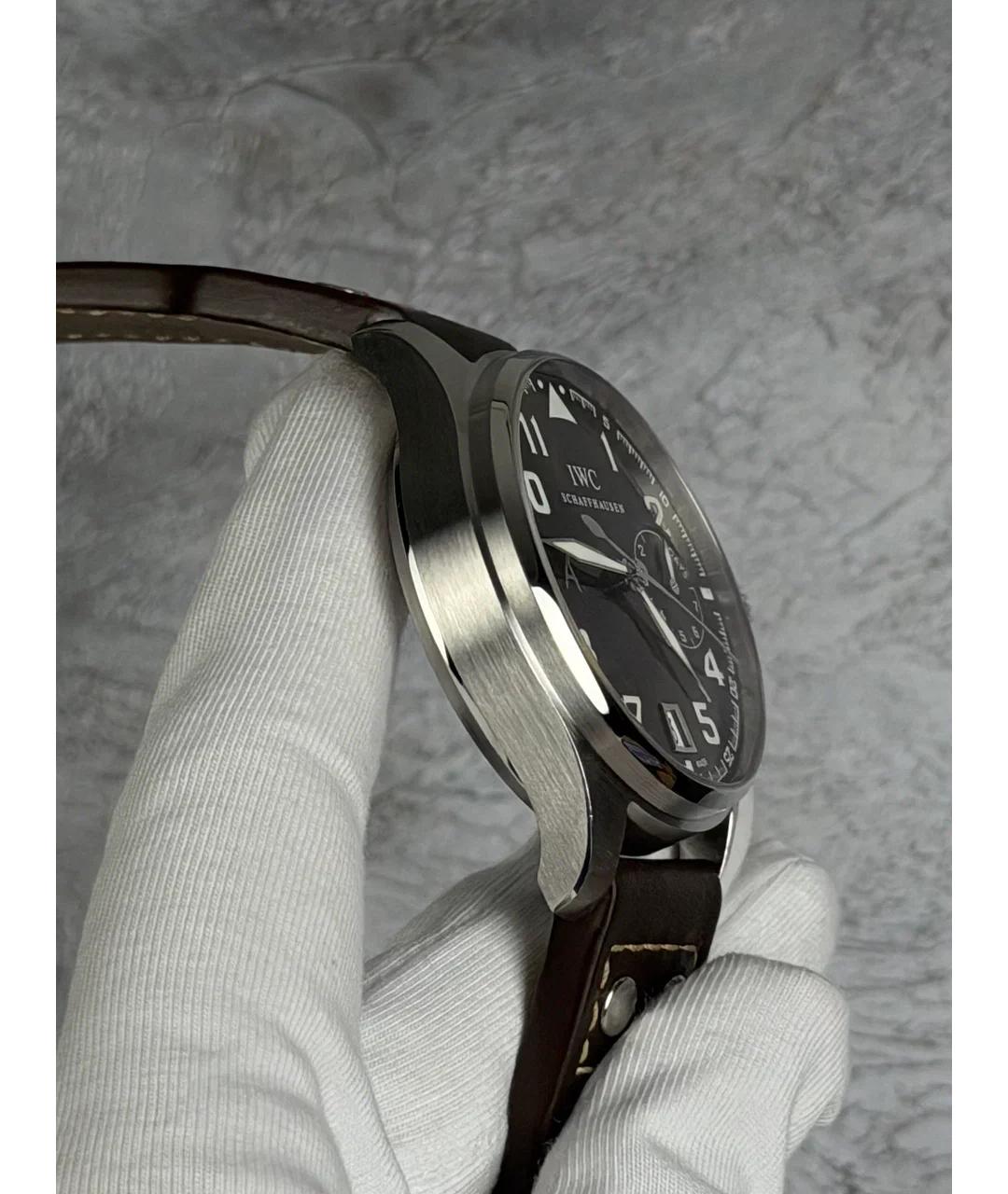 IWC Schaffhausen Коричневые металлические часы, фото 4