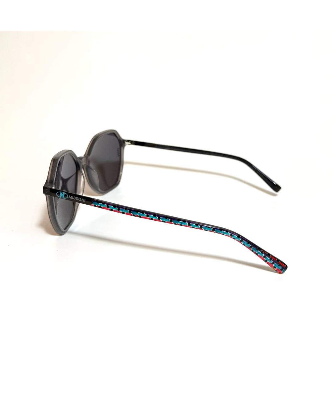 MISSONI Серые пластиковые солнцезащитные очки, фото 3