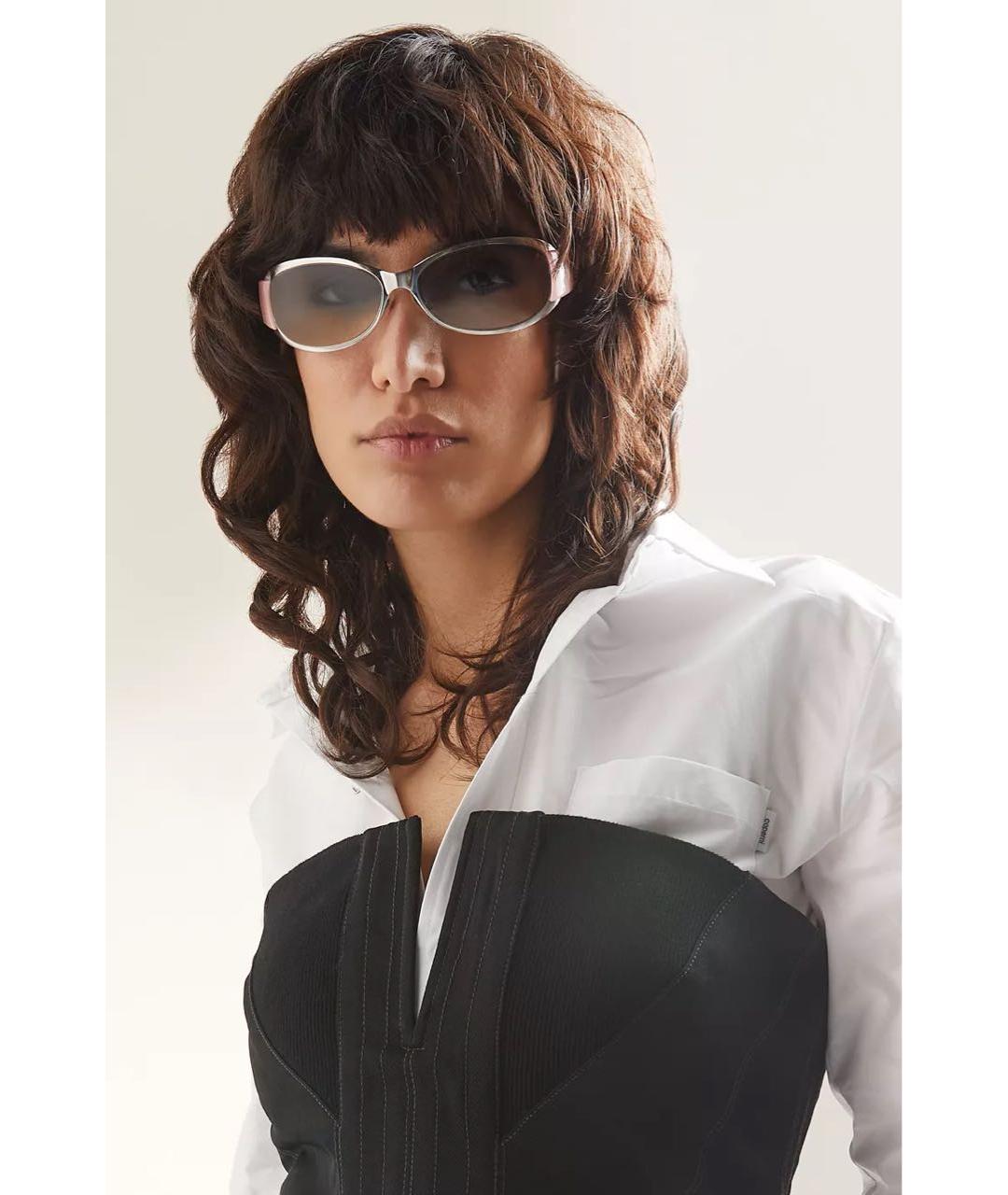 CHANEL Розовые пластиковые солнцезащитные очки, фото 4