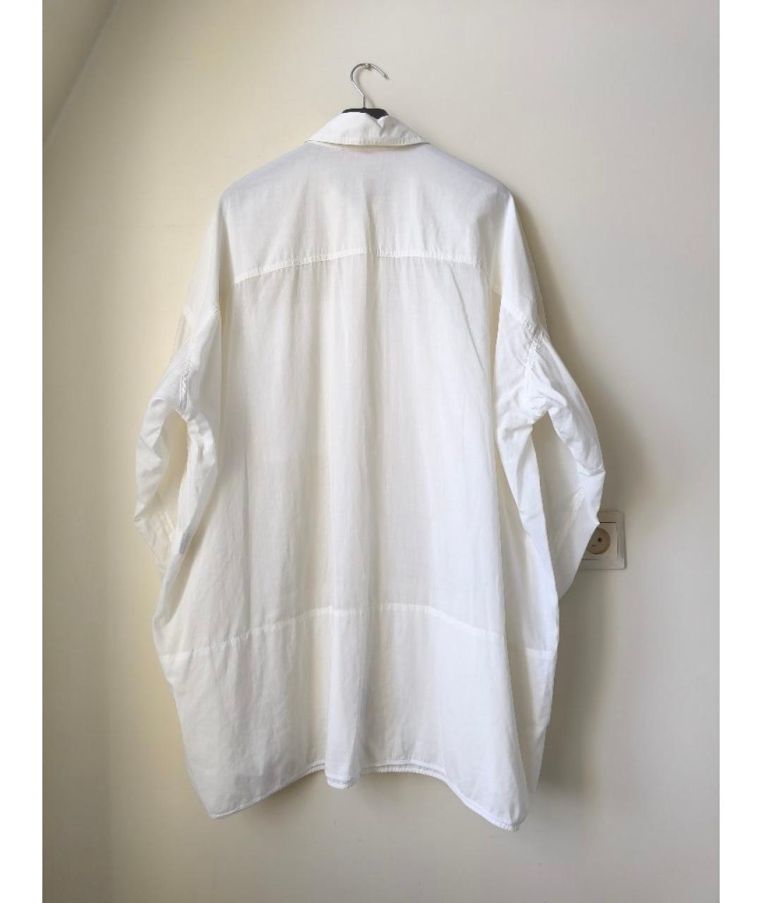 YOHJI YAMAMOTO Белая хлопко-шелковая кэжуал рубашка, фото 2