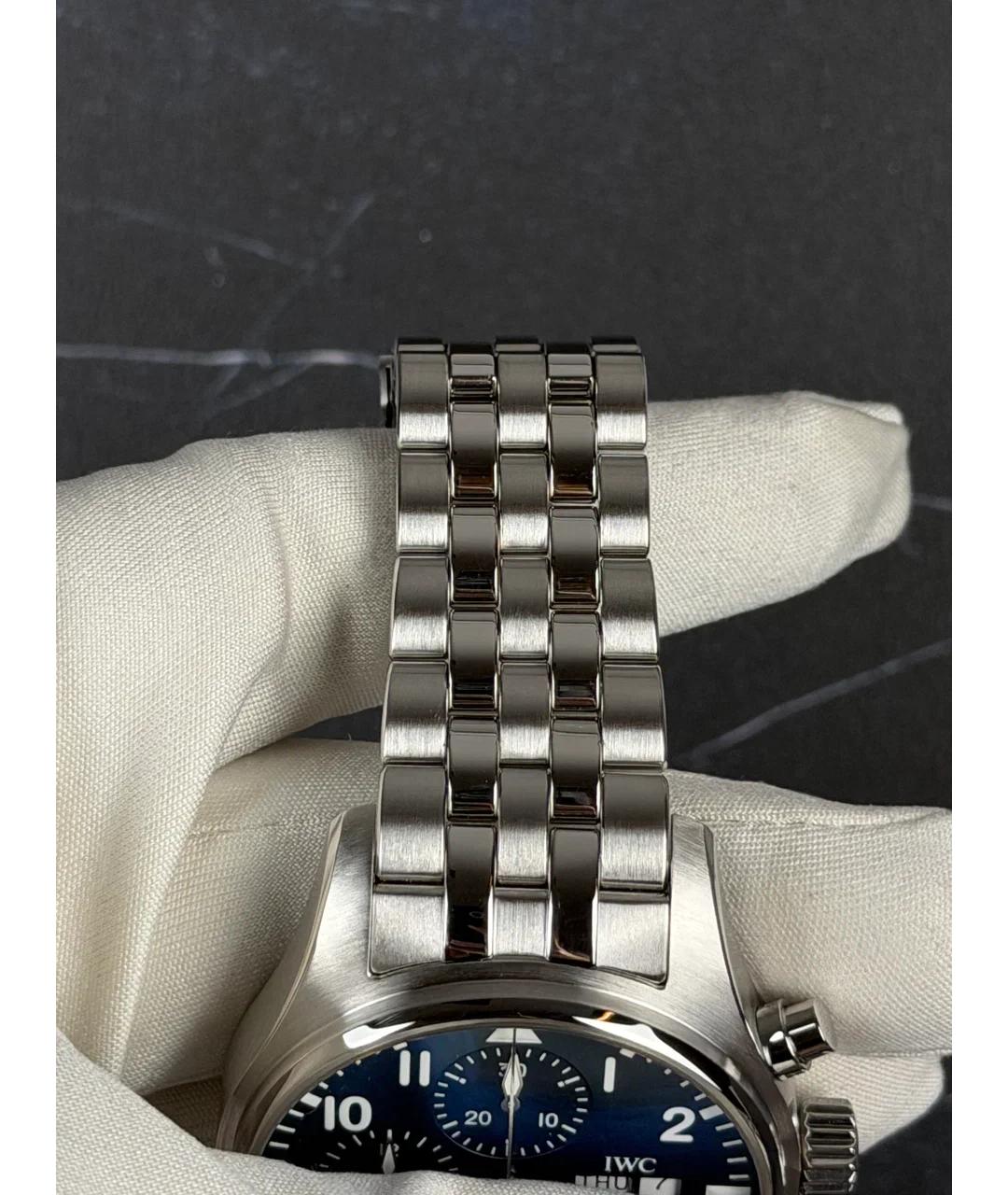 IWC Schaffhausen Синие металлические часы, фото 5