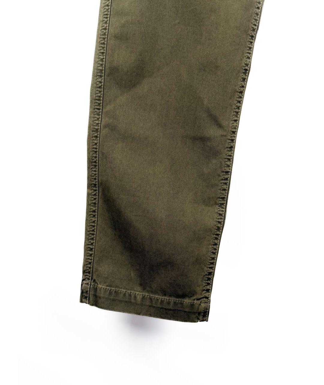 STONE ISLAND Хаки хлопко-эластановые повседневные брюки, фото 3