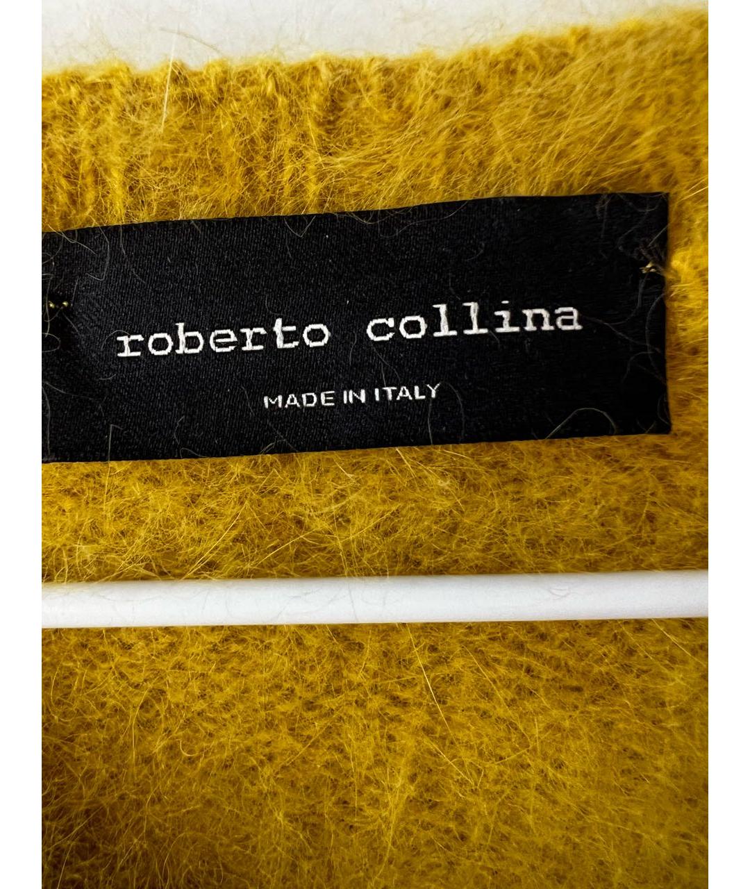 ROBERTO COLLINA Горчичный джемпер / свитер, фото 5