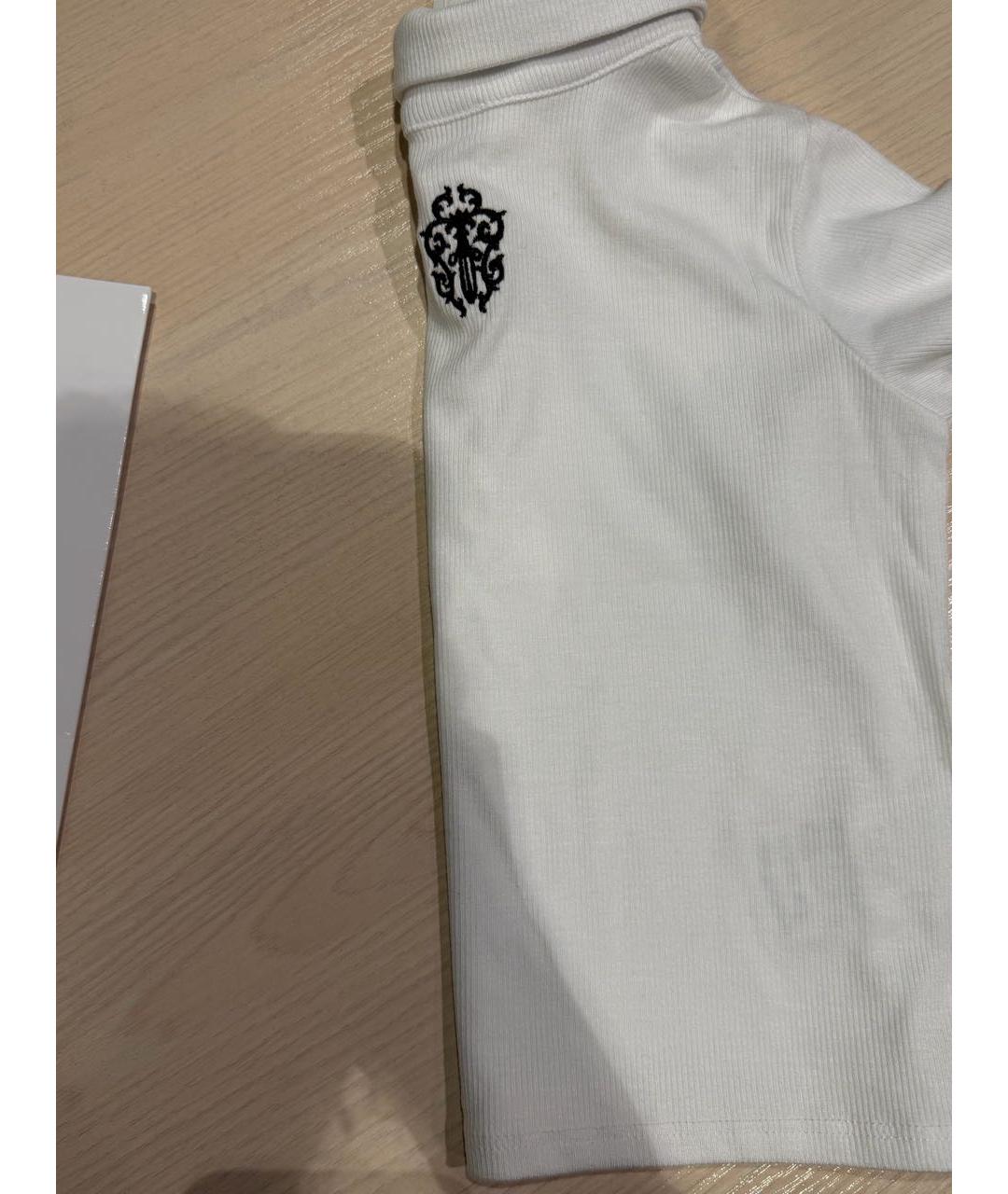 CHROME HEARTS Белая вискозная детская футболка, фото 5