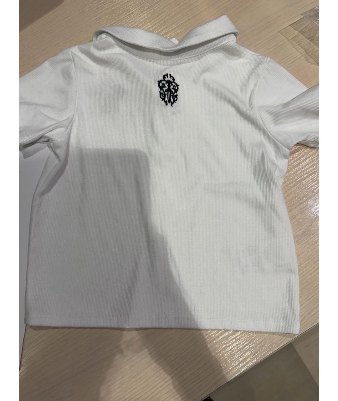 CHROME HEARTS Белая вискозная детская футболка, фото 4