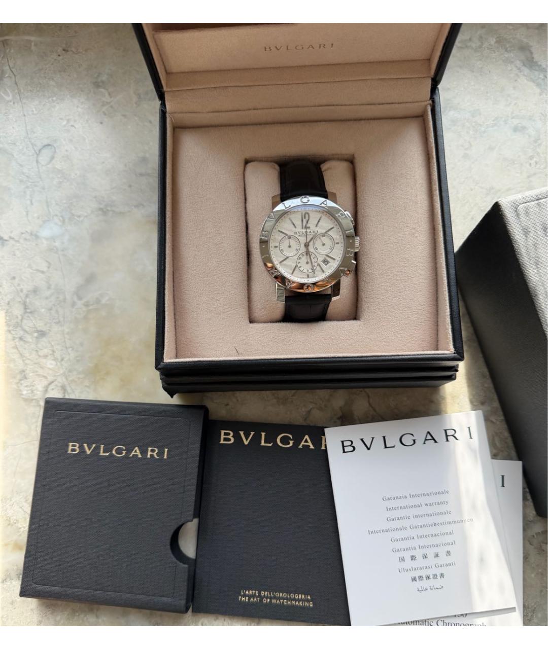 BVLGARI Белые часы, фото 4