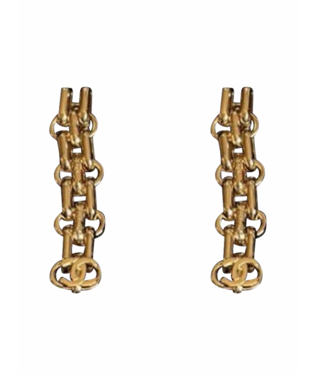 CHANEL Золотые серьги, фото 1