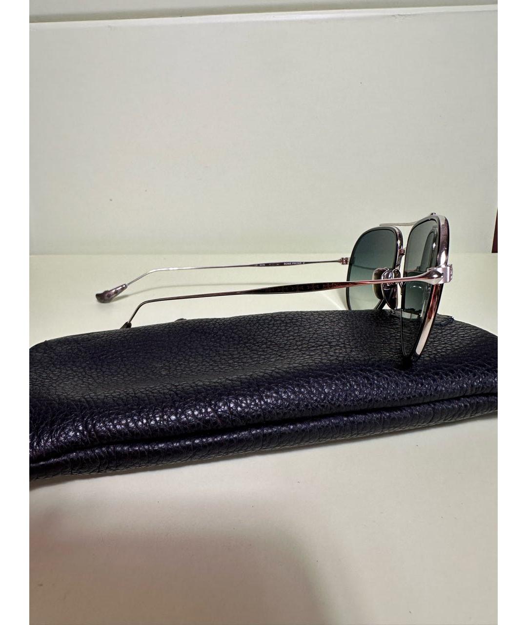 CHROME HEARTS Серые металлические солнцезащитные очки, фото 3