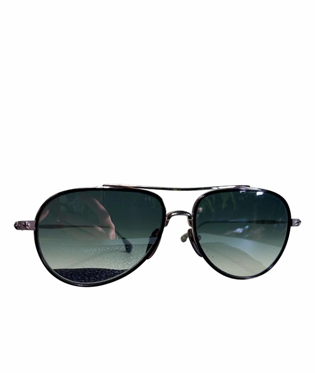 CHROME HEARTS Серые металлические солнцезащитные очки, фото 1