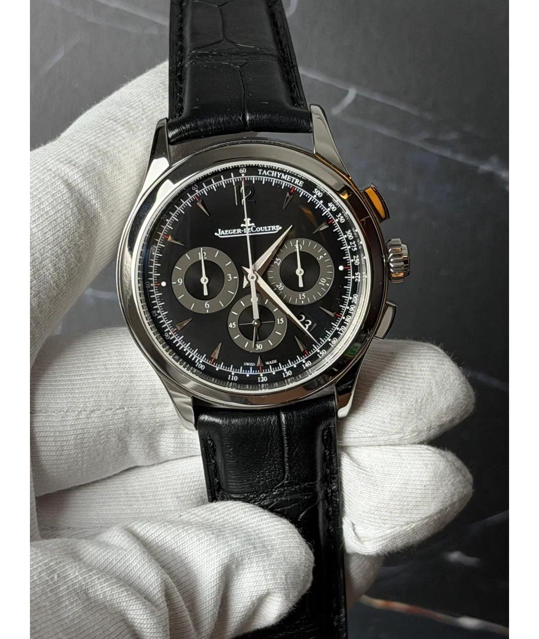 Jaeger LeCoultre Черные металлические часы, фото 2