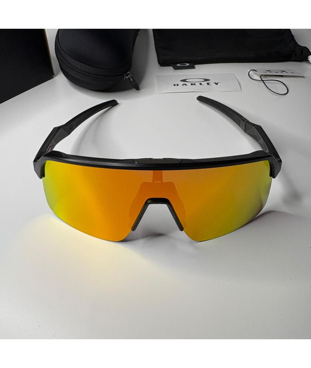 OAKLEY Черные пластиковые солнцезащитные очки, фото 7
