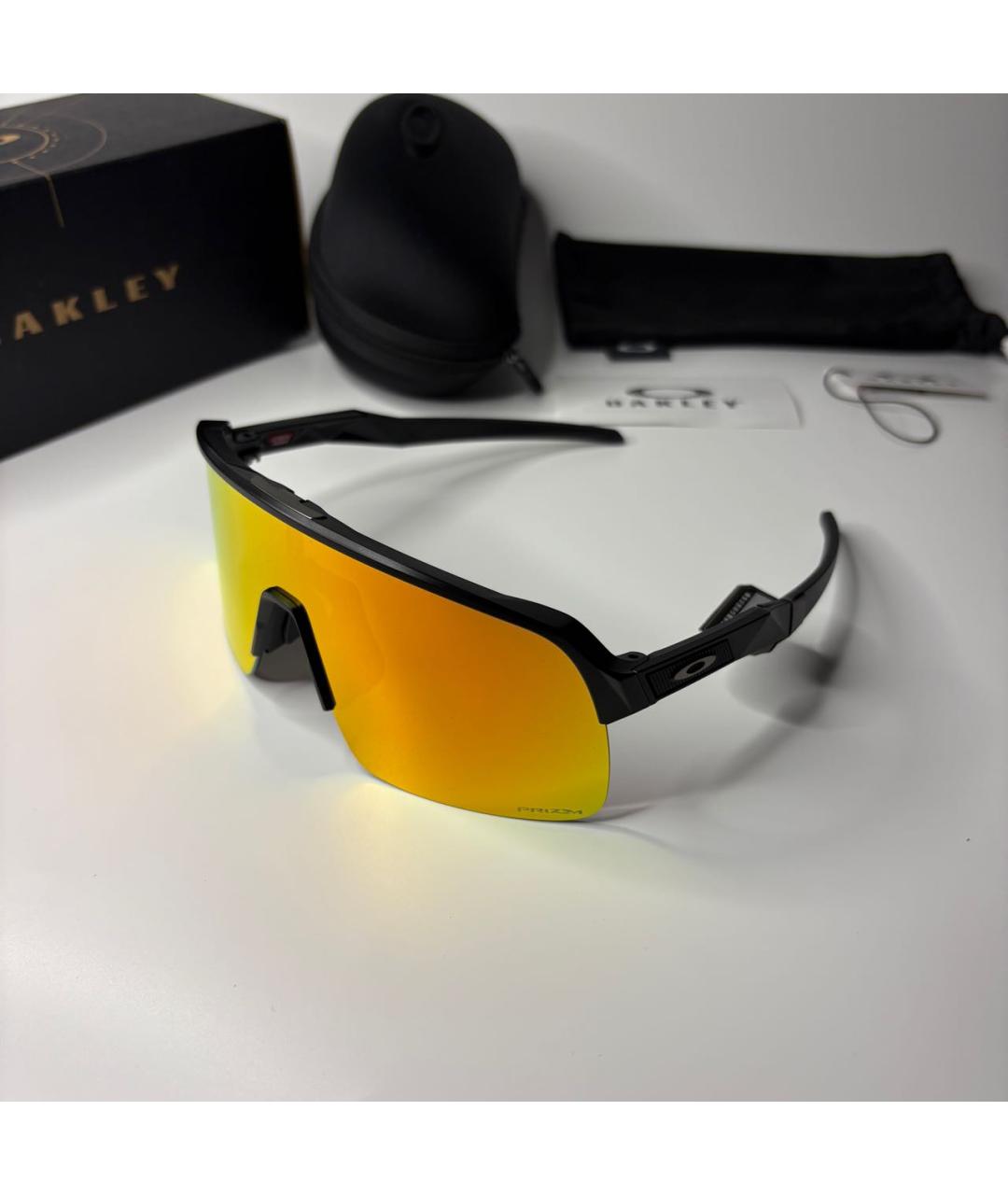 OAKLEY Черные пластиковые солнцезащитные очки, фото 5