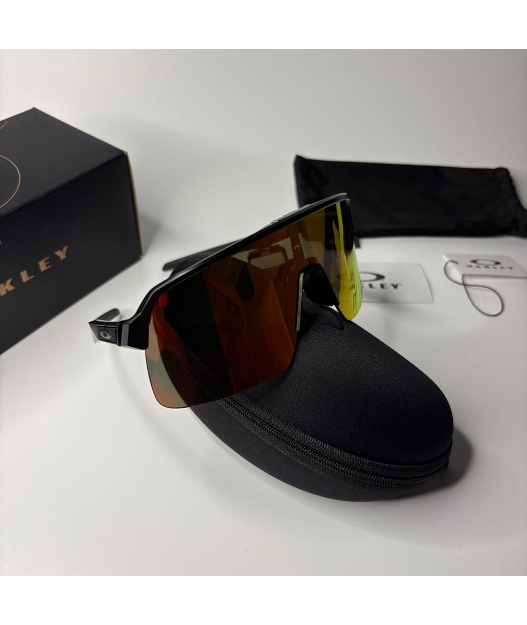 OAKLEY Черные пластиковые солнцезащитные очки, фото 7