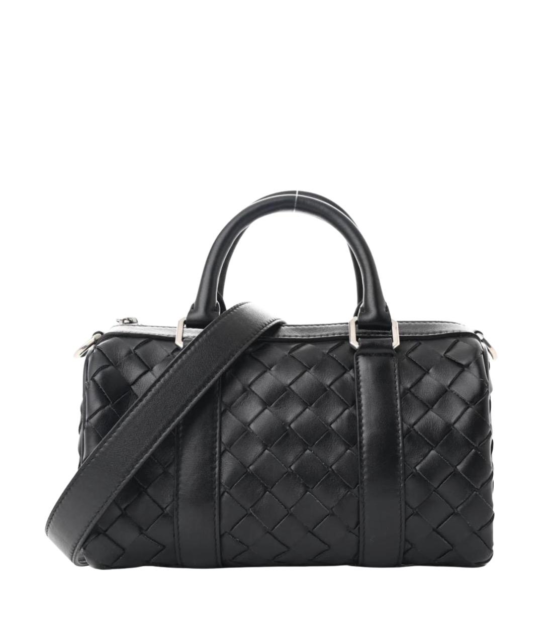 BOTTEGA VENETA Черная кожаная сумка с короткими ручками, фото 1