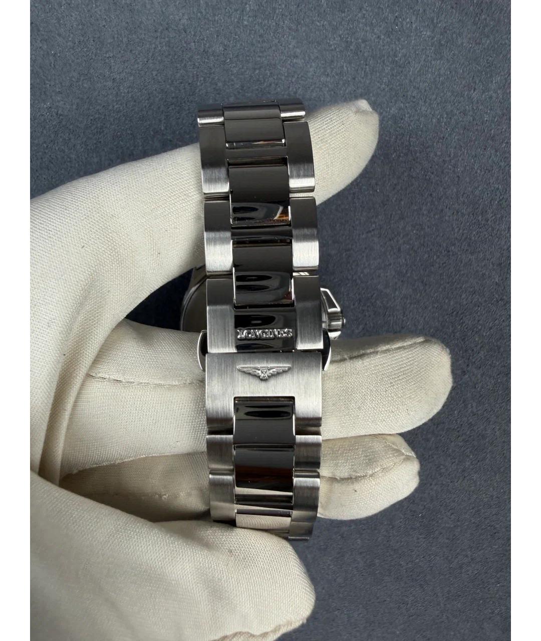 LONGINES Белые металлические часы, фото 6