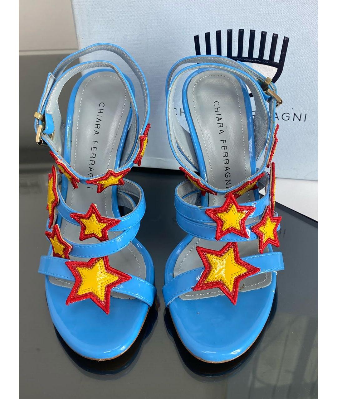 CHIARA FERRAGNI Мульти кожаные босоножки, фото 2