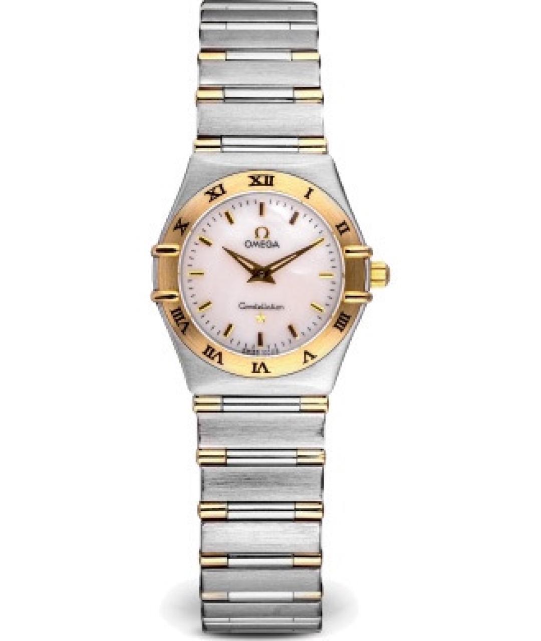 OMEGA Белые часы из желтого золота, фото 1
