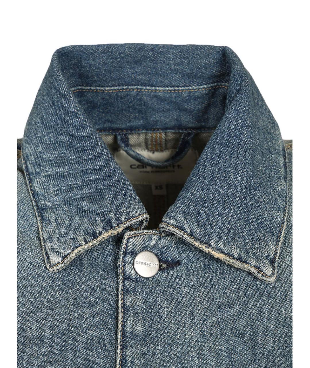 CARHARTT WIP Синяя хлопковая куртка, фото 5