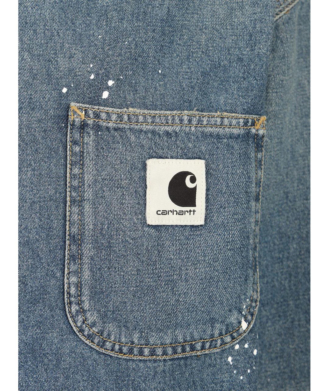 CARHARTT WIP Синяя хлопковая куртка, фото 4