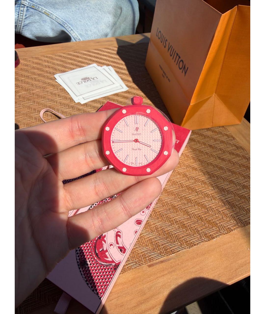 Swatch Красные часы, фото 3