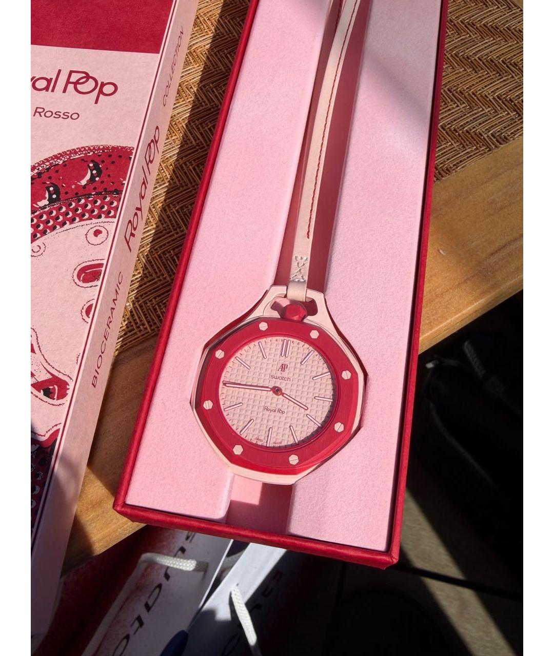 Swatch Красные часы, фото 6
