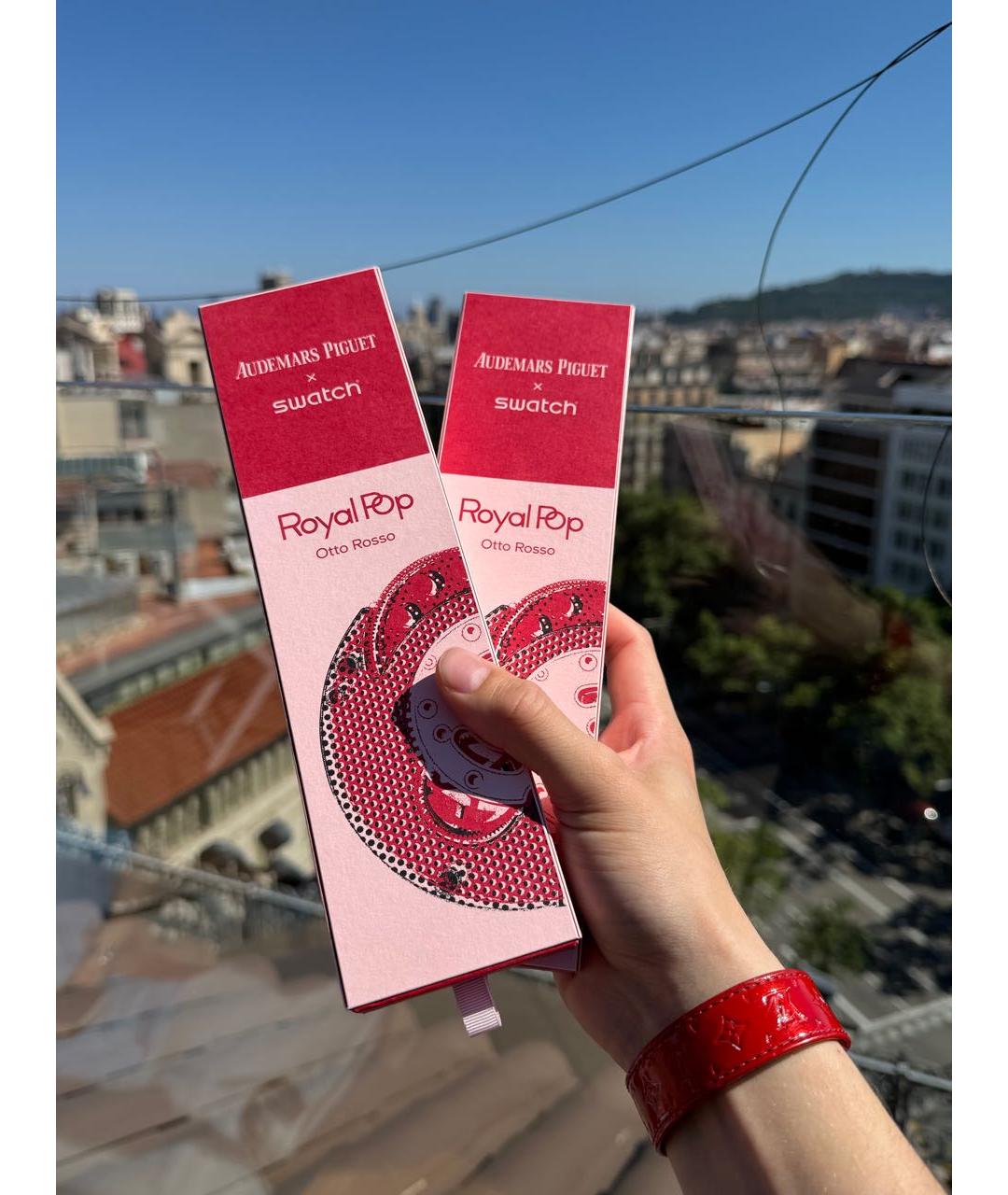 Swatch Красные часы, фото 5