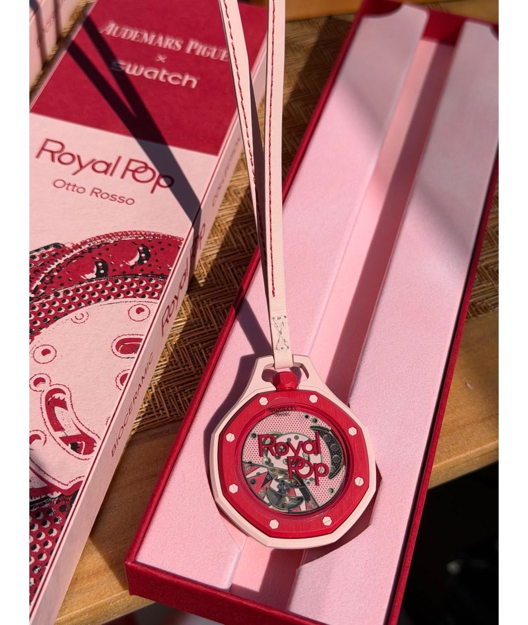 Swatch Красные часы, фото 9