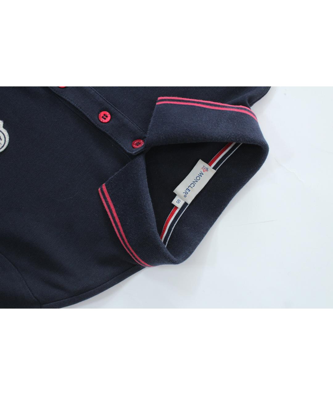 MONCLER Синяя хлопковая футболка, фото 6