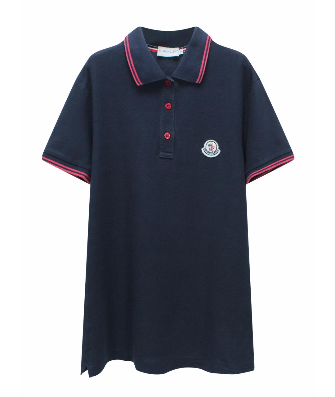 MONCLER Синяя хлопковая футболка, фото 1
