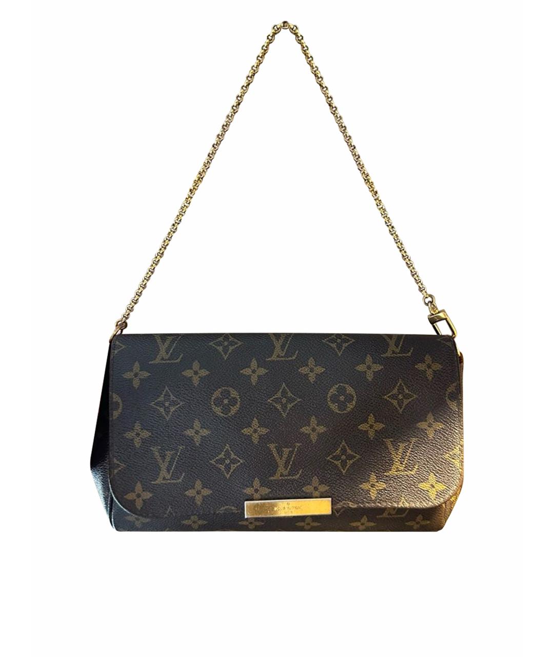 LOUIS VUITTON Коричневая сумка через плечо, фото 1