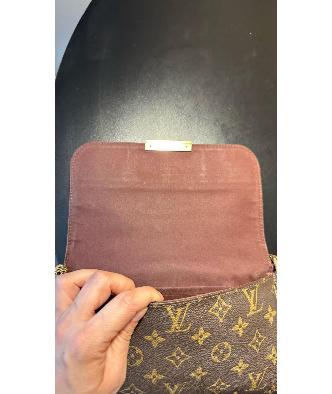 LOUIS VUITTON Коричневая сумка через плечо, фото 4