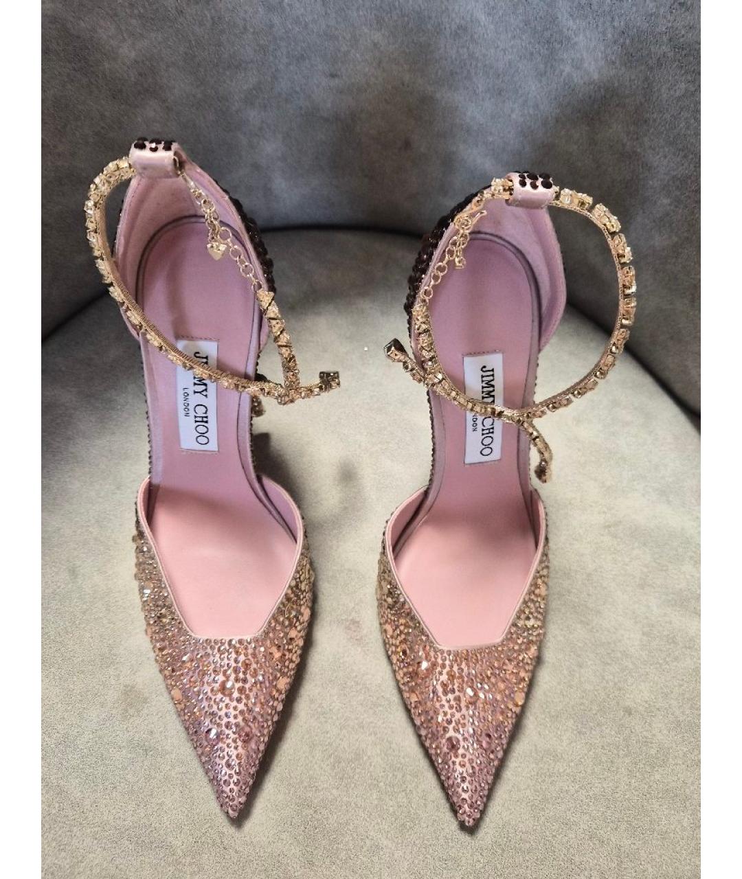 JIMMY CHOO Розовые босоножки, фото 2