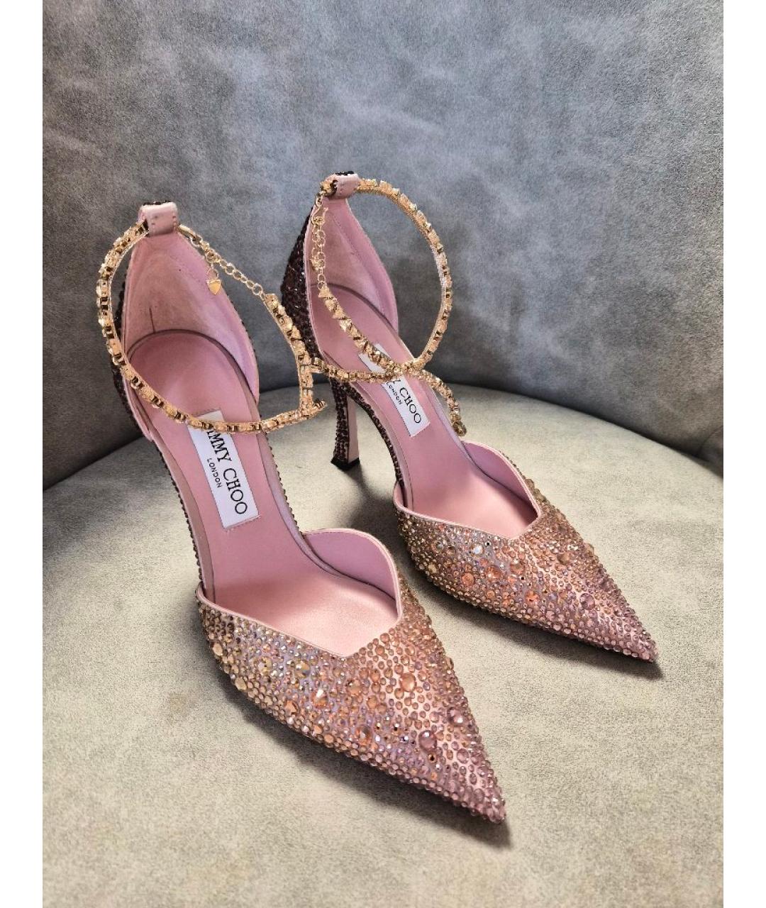 JIMMY CHOO Розовые босоножки, фото 5