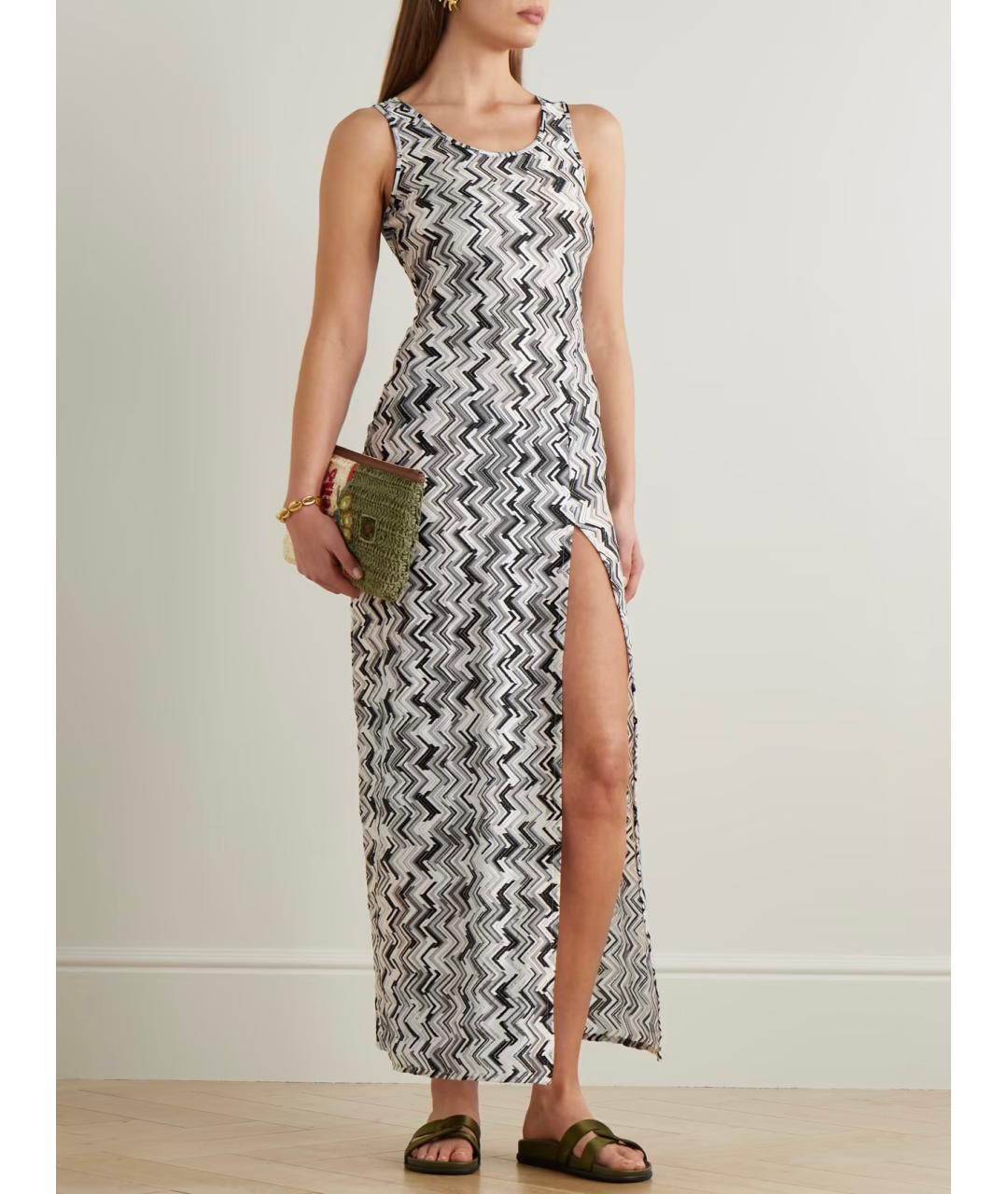 MISSONI Белое вискозное повседневное платье, фото 2