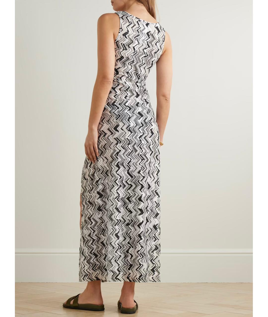 MISSONI Белое вискозное повседневное платье, фото 3