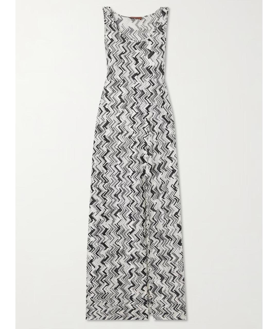 MISSONI Белое вискозное повседневное платье, фото 5