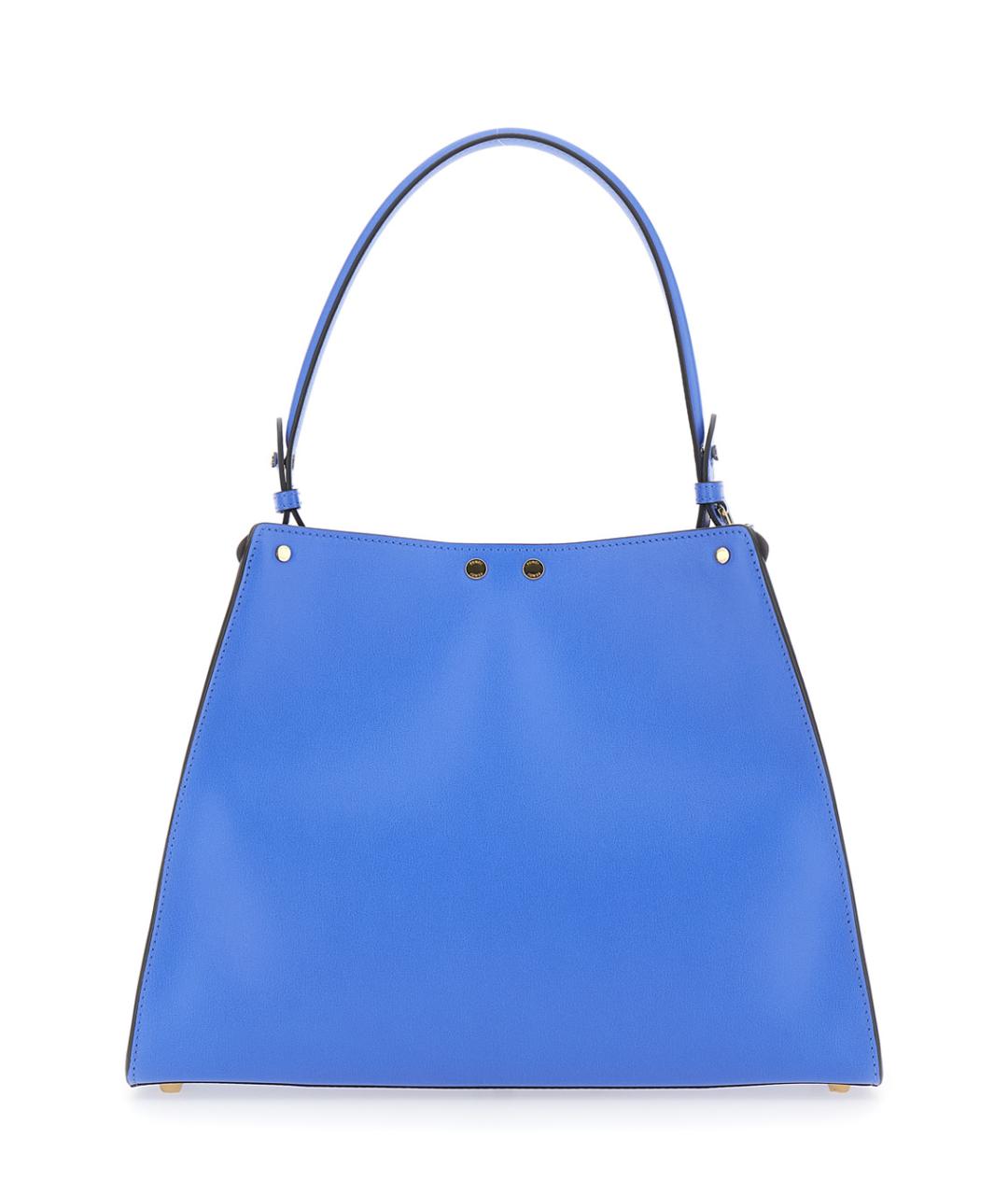 FENDI Синяя кожаная сумка тоут, фото 2
