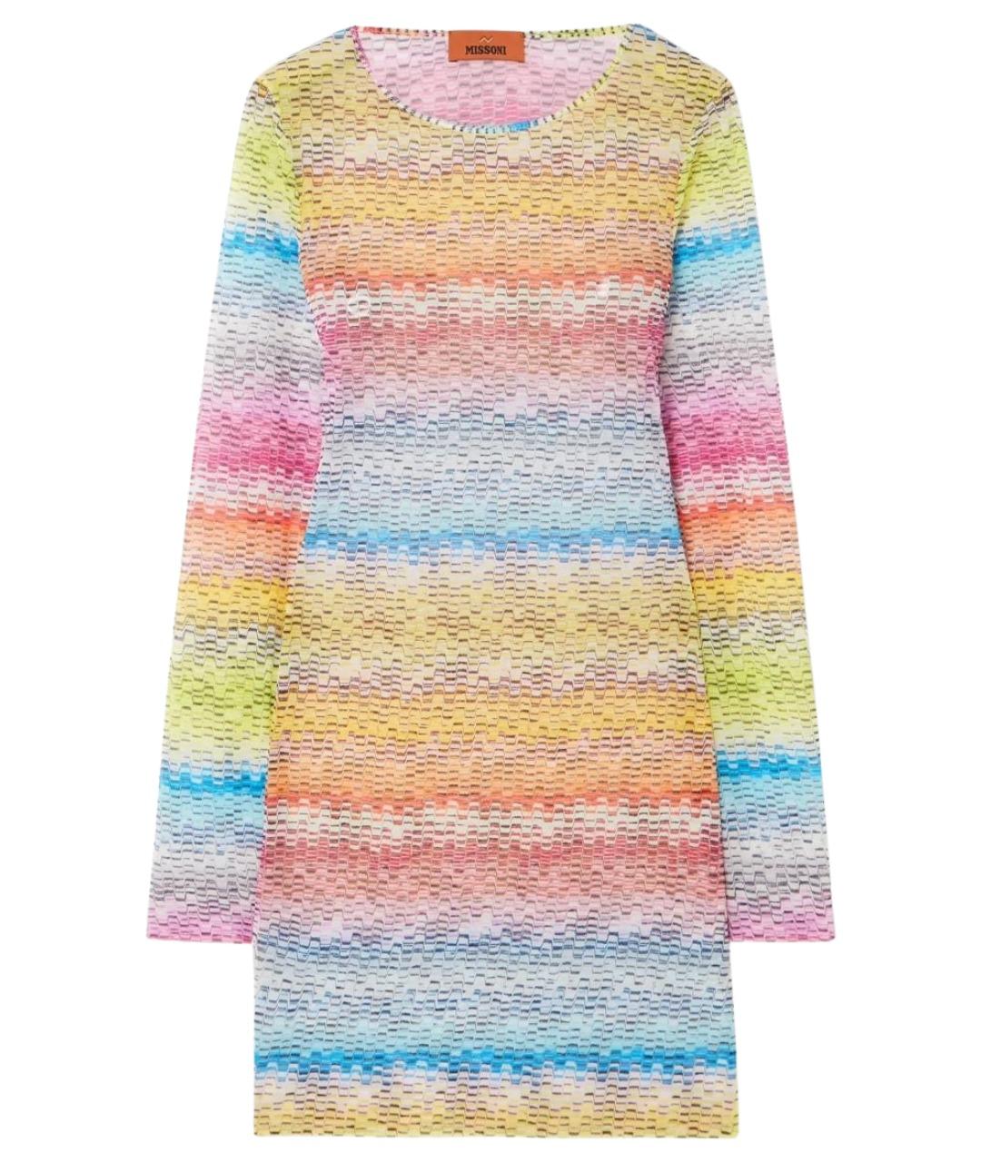 MISSONI Мульти полиамидовое коктейльное платье, фото 1