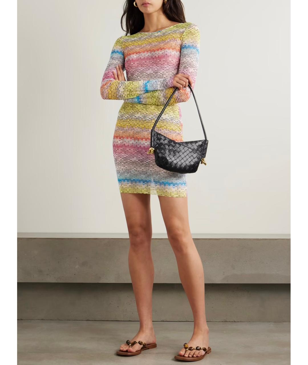 MISSONI Мульти полиамидовое коктейльное платье, фото 2