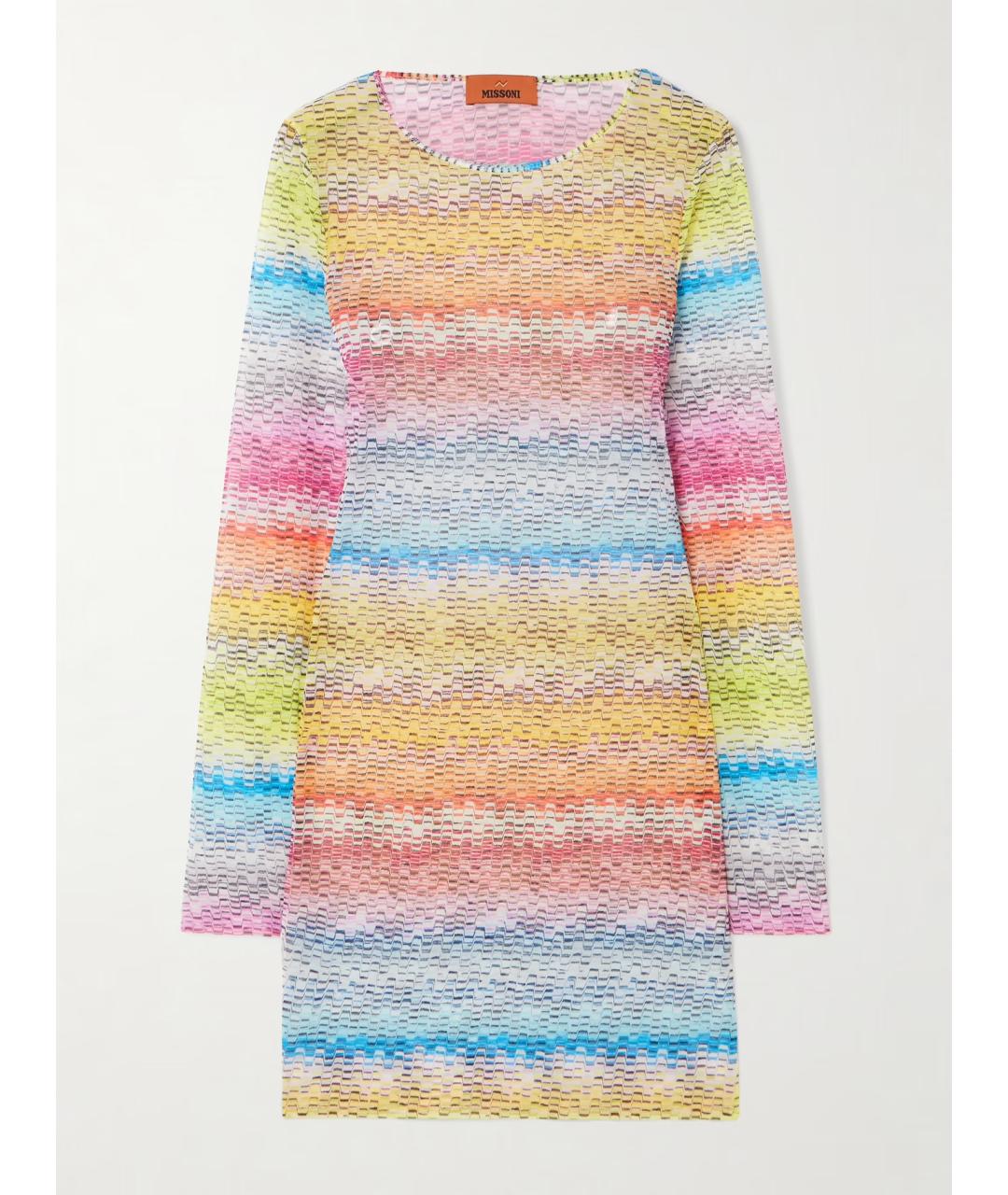 MISSONI Мульти полиамидовое коктейльное платье, фото 5
