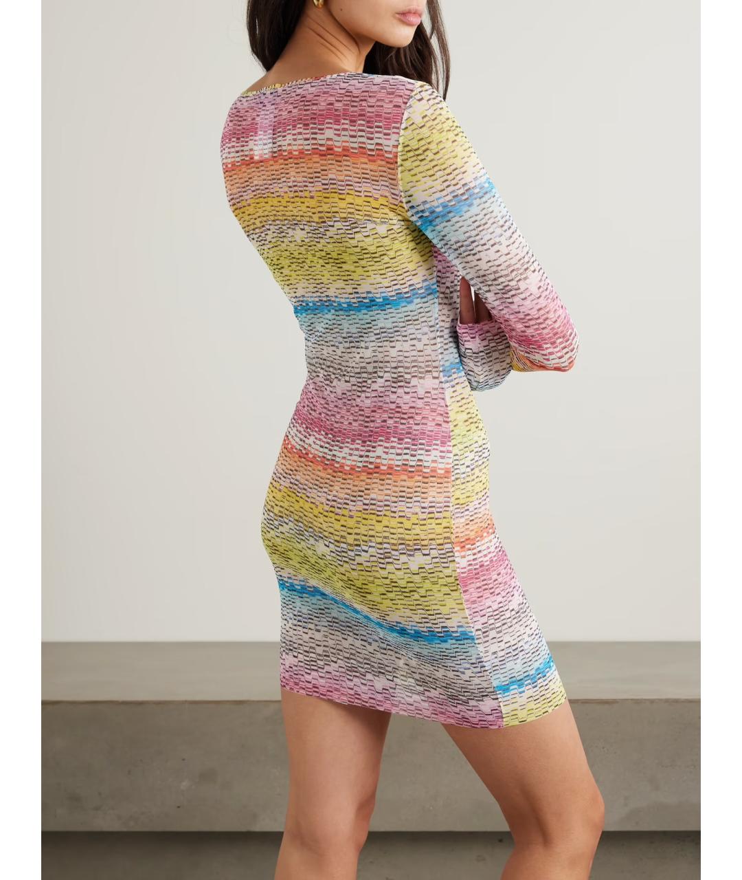 MISSONI Мульти полиамидовое коктейльное платье, фото 3