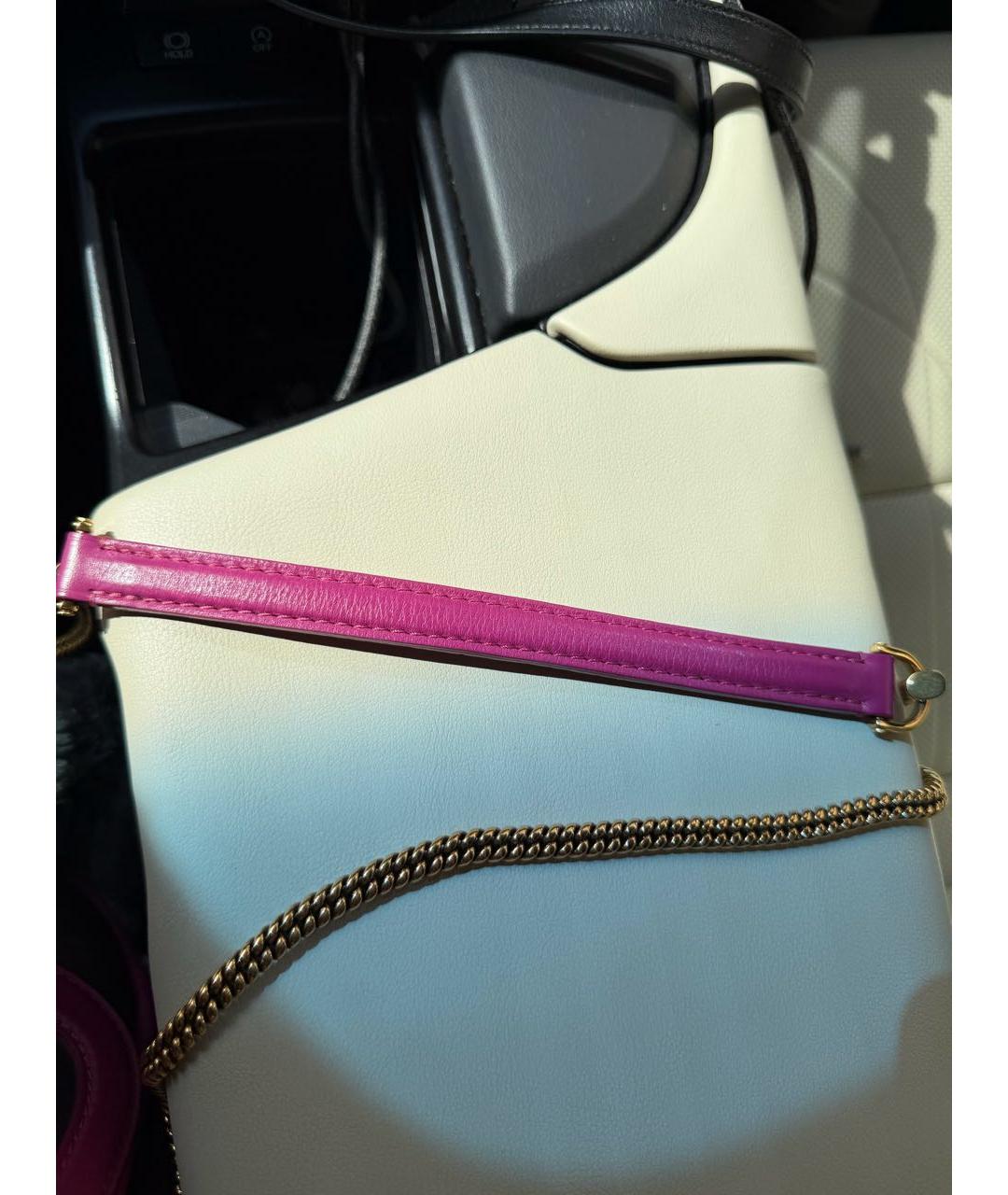 LOUIS VUITTON Фиолетовая кожаная сумка через плечо, фото 8