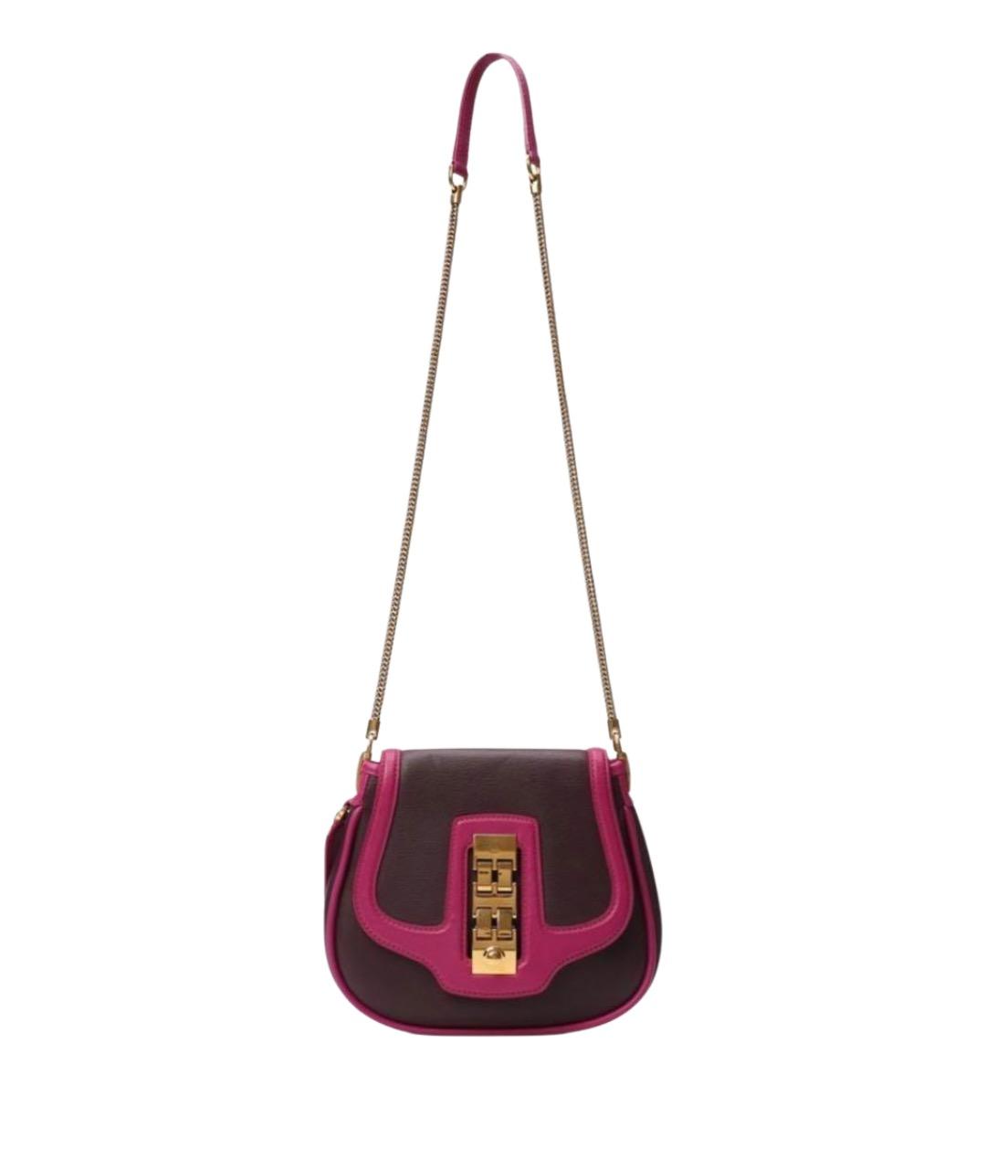 LOUIS VUITTON Фиолетовая кожаная сумка через плечо, фото 1
